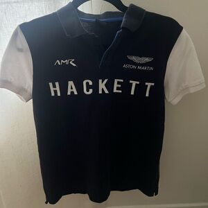 Hackett AMR Black and Blue Polo